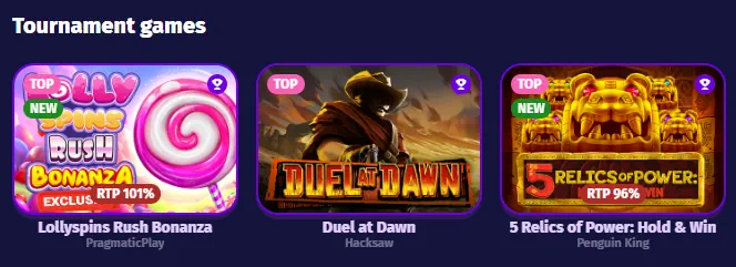 Lolly Spins Tournament Games